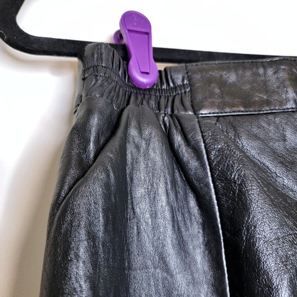 Excelled Genuine Leather Straight-Leg Pants - Picture 4 of 10